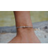 Bracelet cordon strass griffe