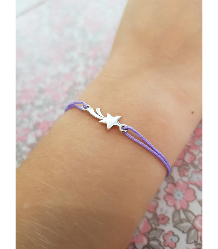 Bracelet cordon Etoile Filante