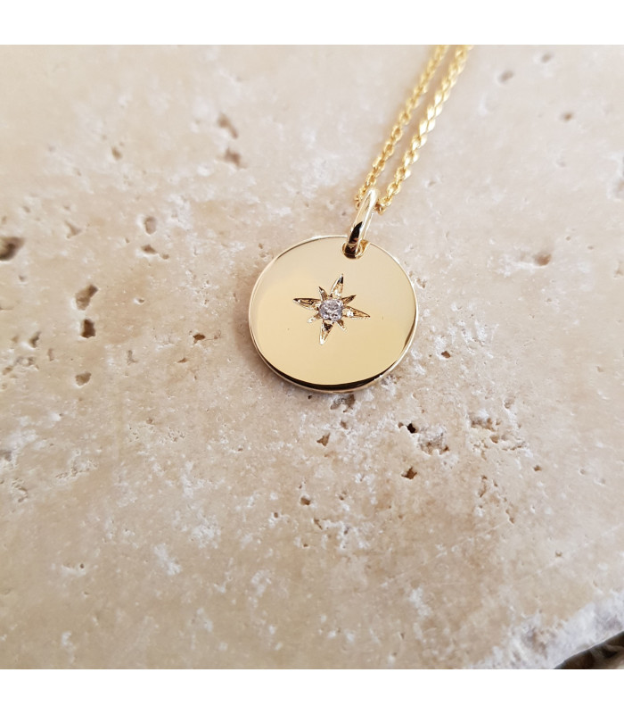 Collier Etoile Polaire Strass