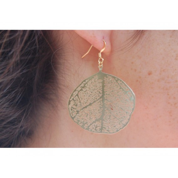 Boucles d'oreille Feuille