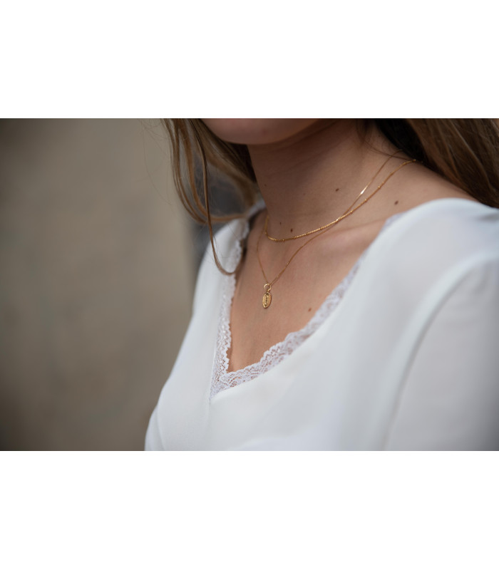 Collier chaine boule