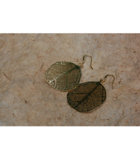 Boucles d'oreille Feuille
