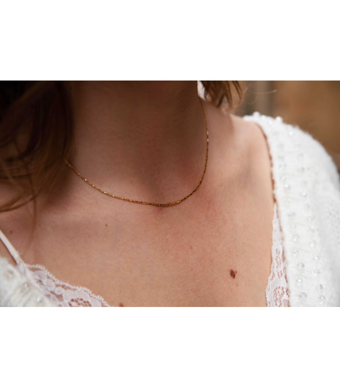 Collier Maille Plate