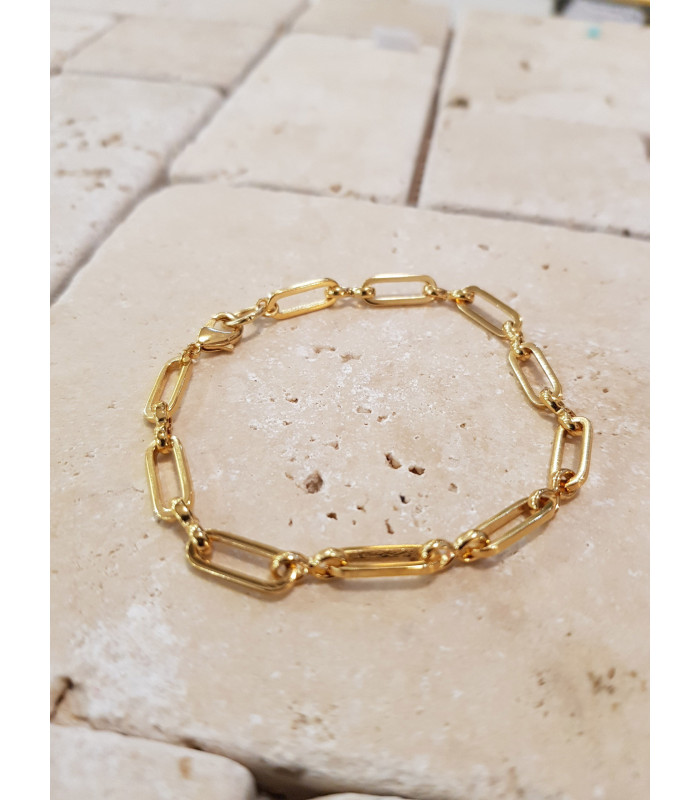 Bracelet maille rectangle