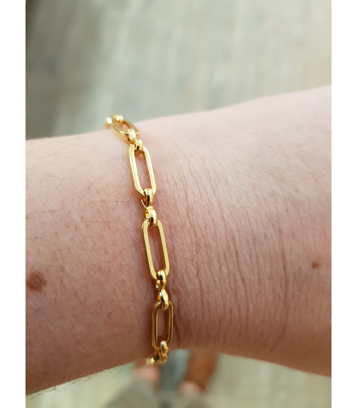 Bracelet maille rectangle