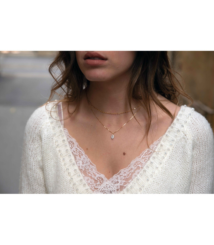 Collier Maille Torsadée