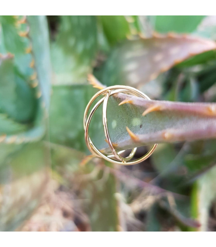 Bague Trio Jonc Lisse