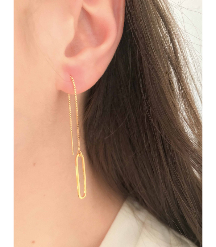 Boucle d'oreille chaine Chloé