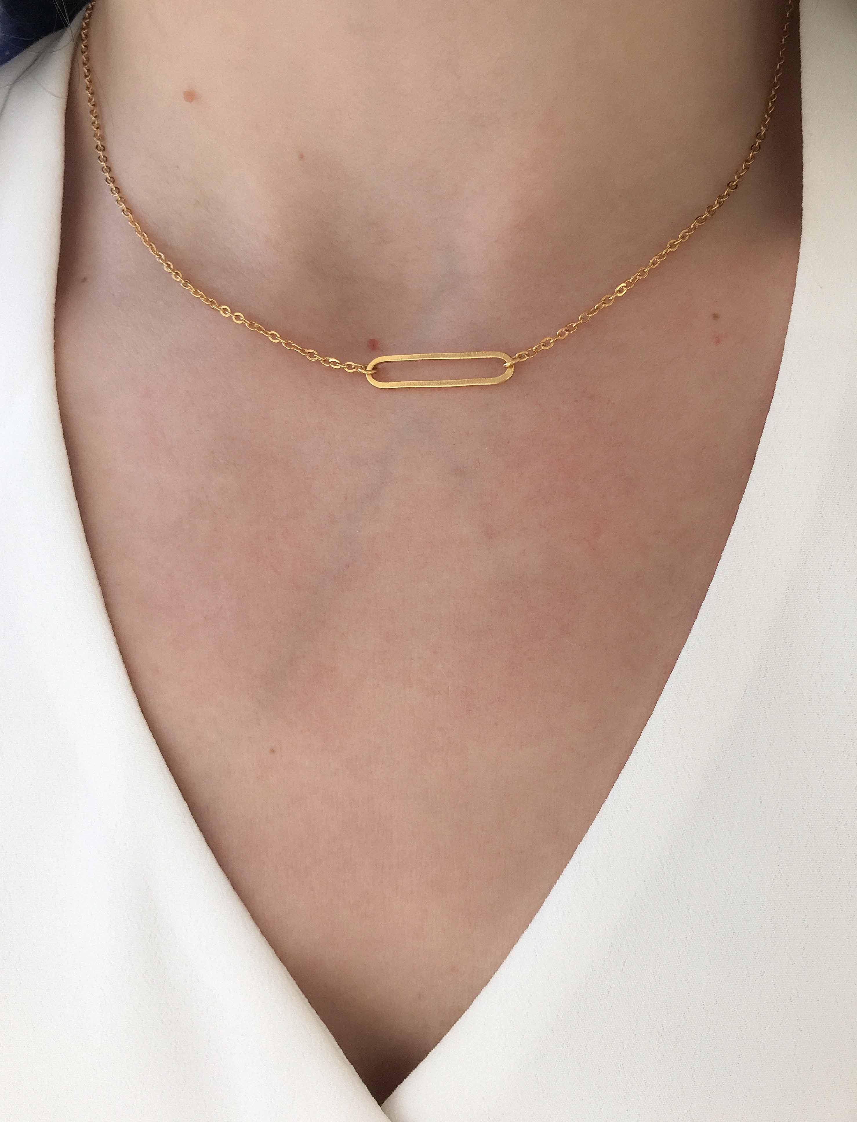 Collier Chloé Doré - Bijou Neuf Sans Emballage