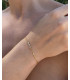 Bracelet chaine 3 strass Aude
