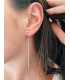 Boucle d'oreille chaine LIV