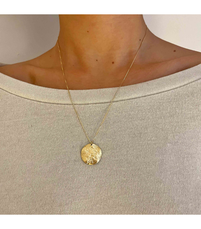 Collier Médaille Martelée