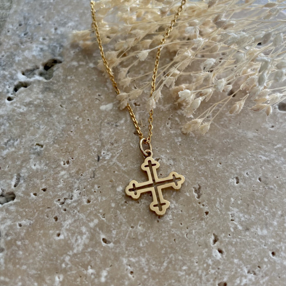 Collier Croix Carrée