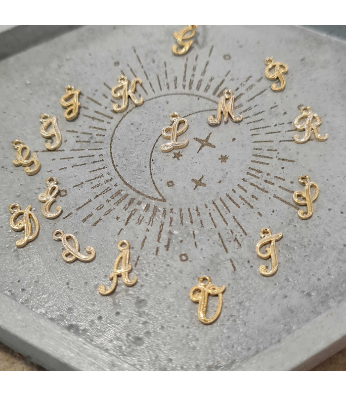 Mono Créole Initiale  Plaqué or