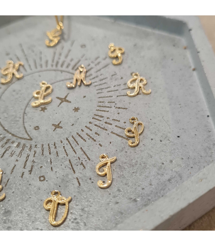 Mono Créole Initiale  Plaqué or