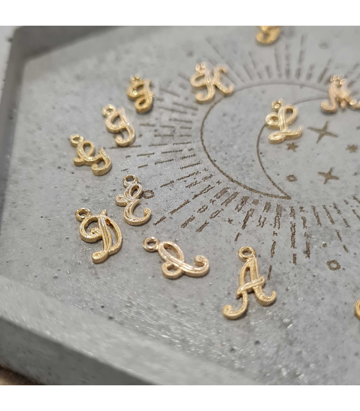 Mono Créole Initiale  Plaqué or