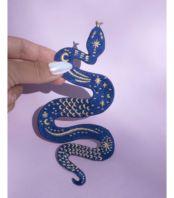 Broderie thermocollante Serpent mystique XL