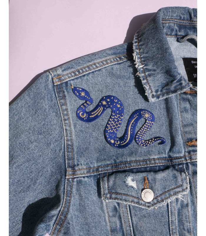 Broderie thermocollante Serpent mystique XL