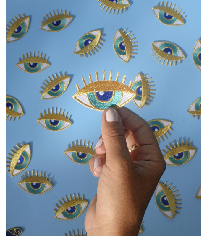 Broderie Thermocollante Oeil Cil Larme