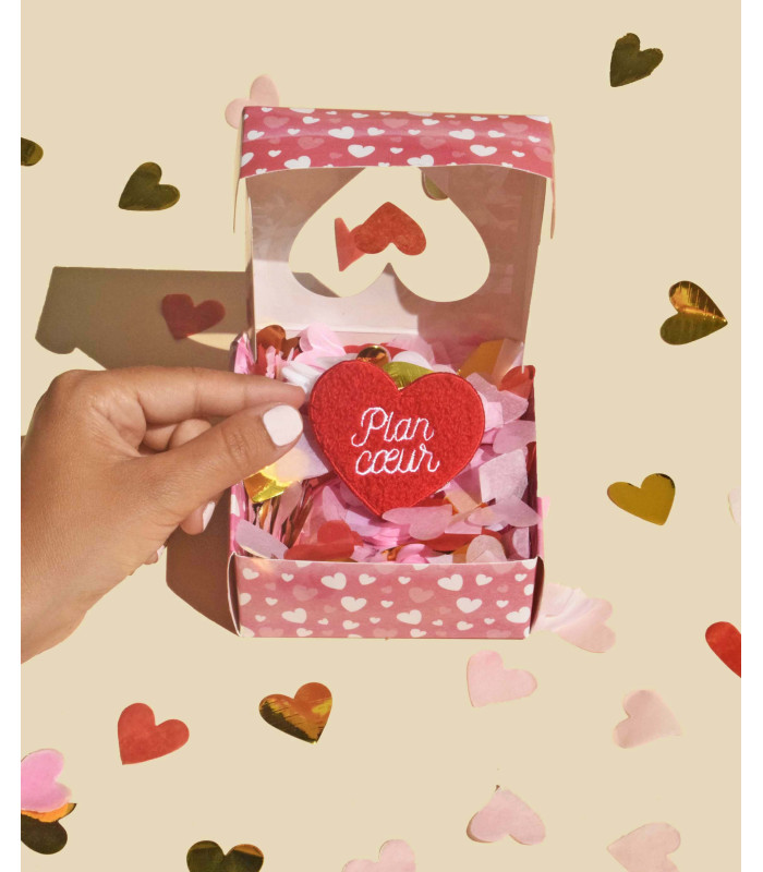 Broderie Thermocollante Plan Coeur
