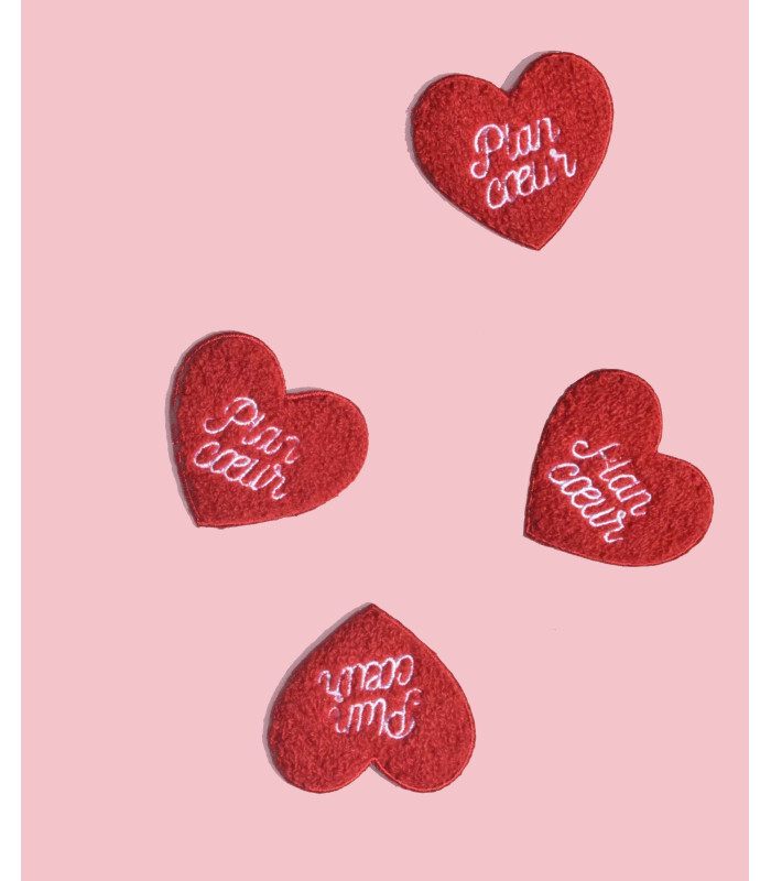 Broderie Thermocollante Plan Coeur