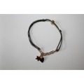 Bracelet cordon chaine pampille