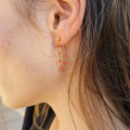 Boucles d'oreille chaine  Aya