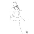 Carte dessin couple protection