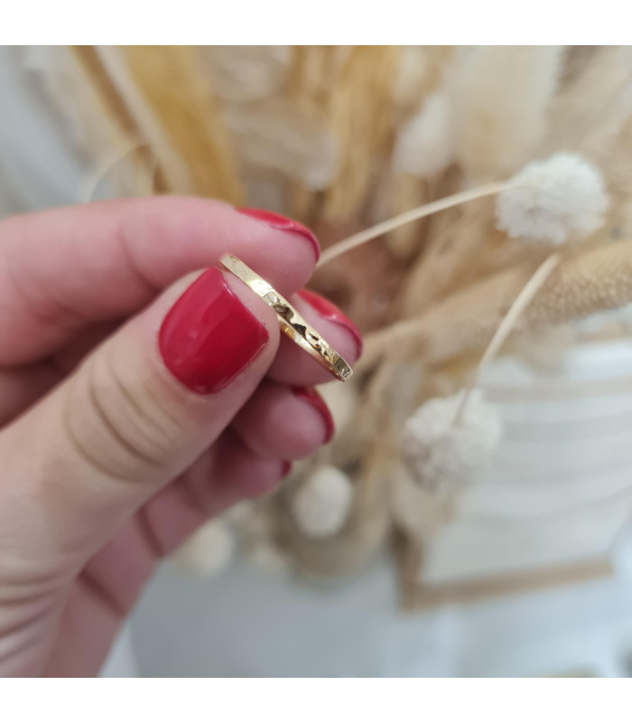 Bague Jonc Martelé