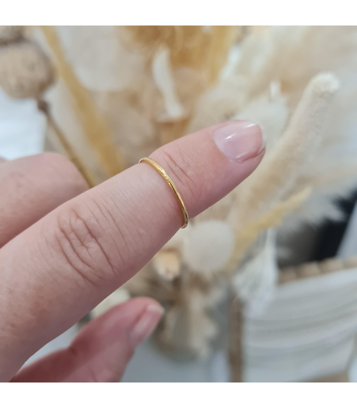 Bague phalange jonc lisse
