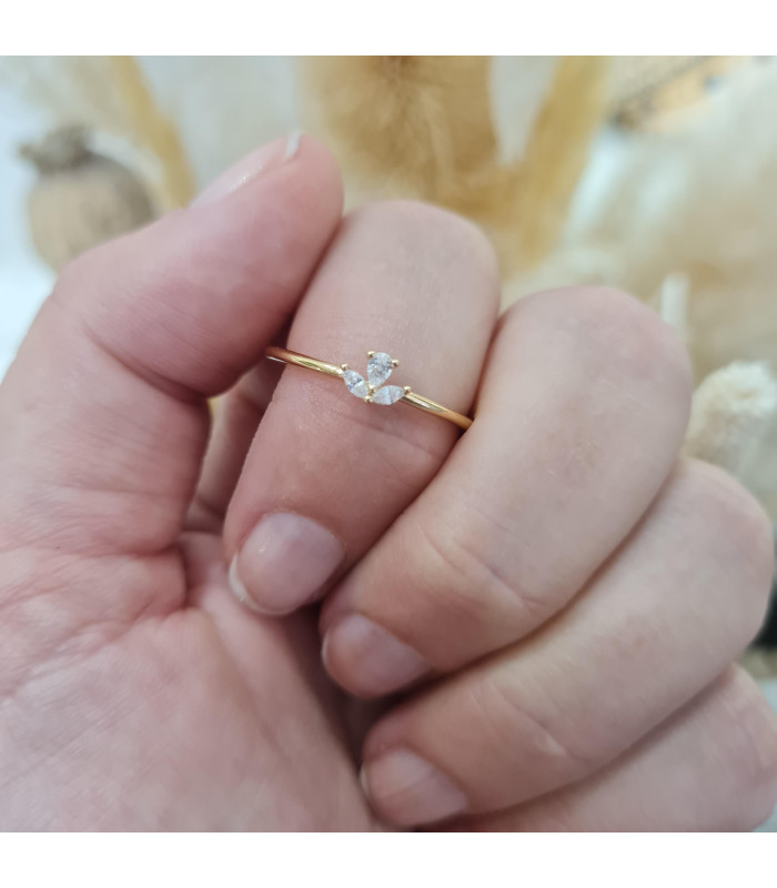 Bague 3 zirconium Roxane