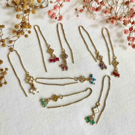 Boucles d'oreille chaine Ibiza