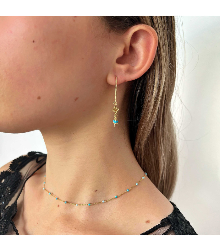 Boucles d'oreille chaine Ibiza