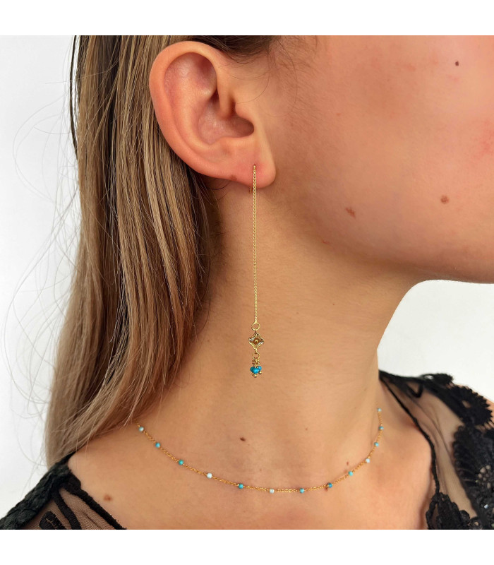 Boucles d'oreille chaine Ibiza