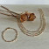 Collier un rang chaine pierre Ibiza
