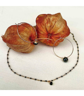 Collier émail Yaga Strass