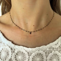 Collier émail Yaga Strass