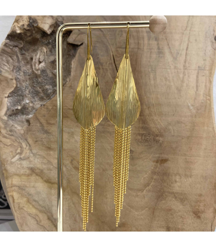 Boucles d’oreilles dorée Athena