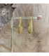 Boucles d’oreilles dorée Cassis
