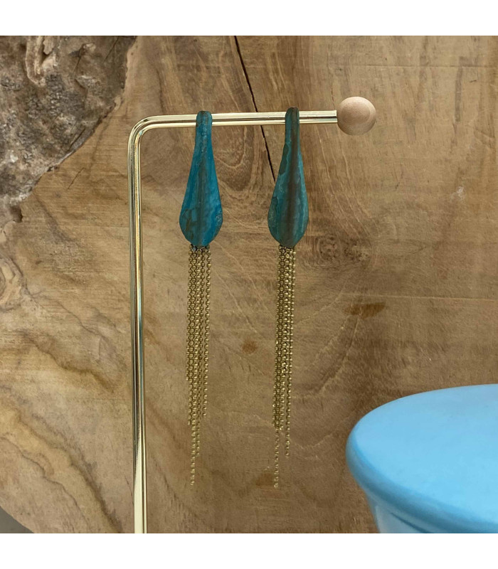 Boucles d’oreilles turquoise Piana