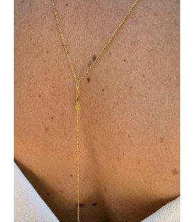 Collier Dos Triple Pampille