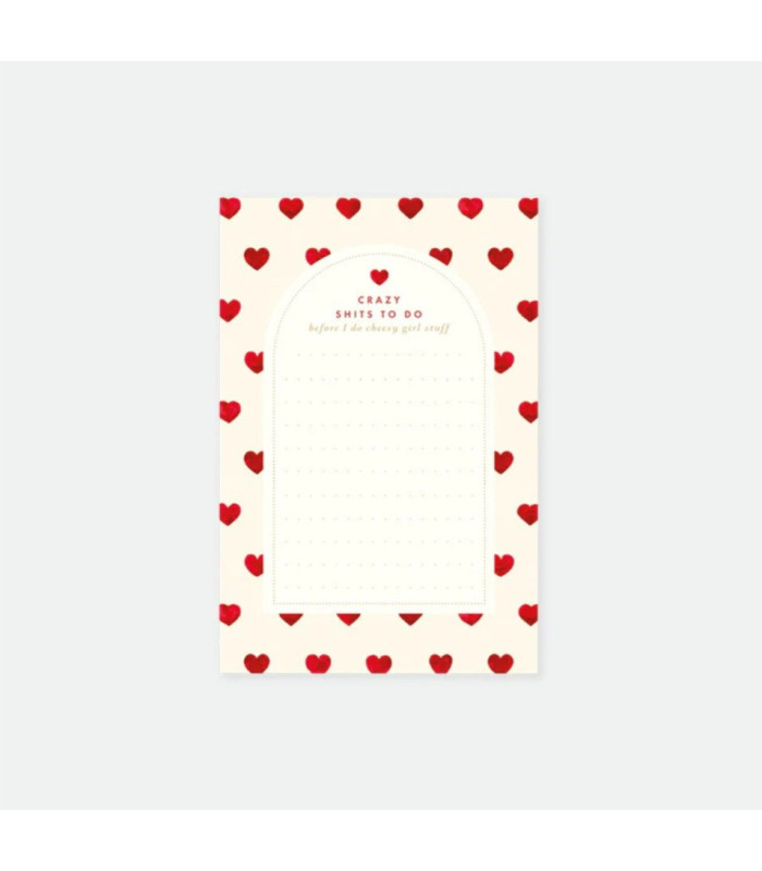 Bloc Mémo Mini Coeur