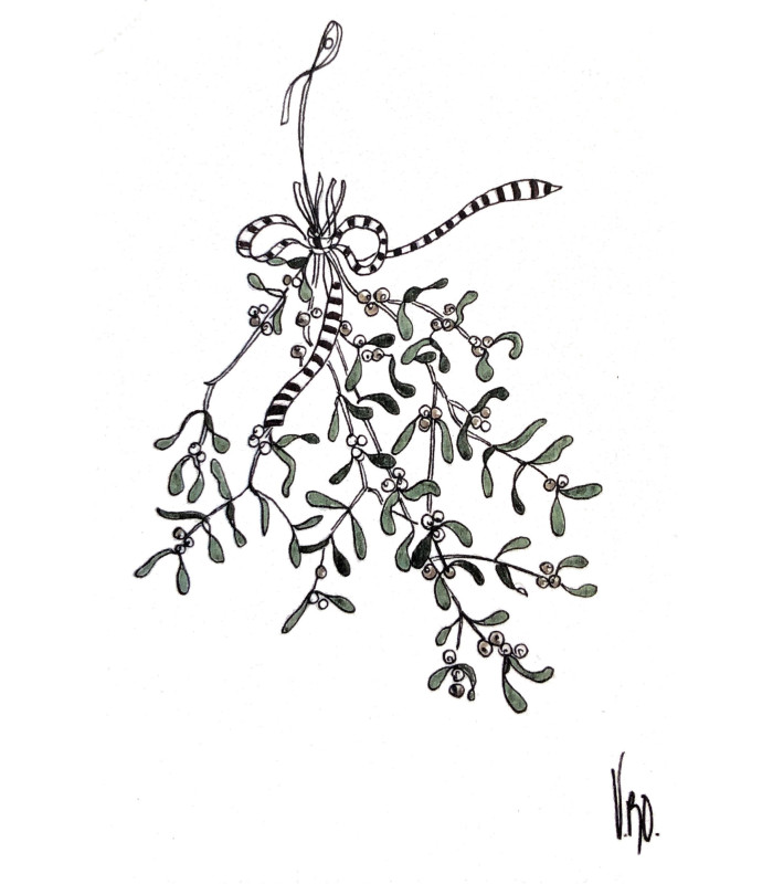 Carte dessin cyprès