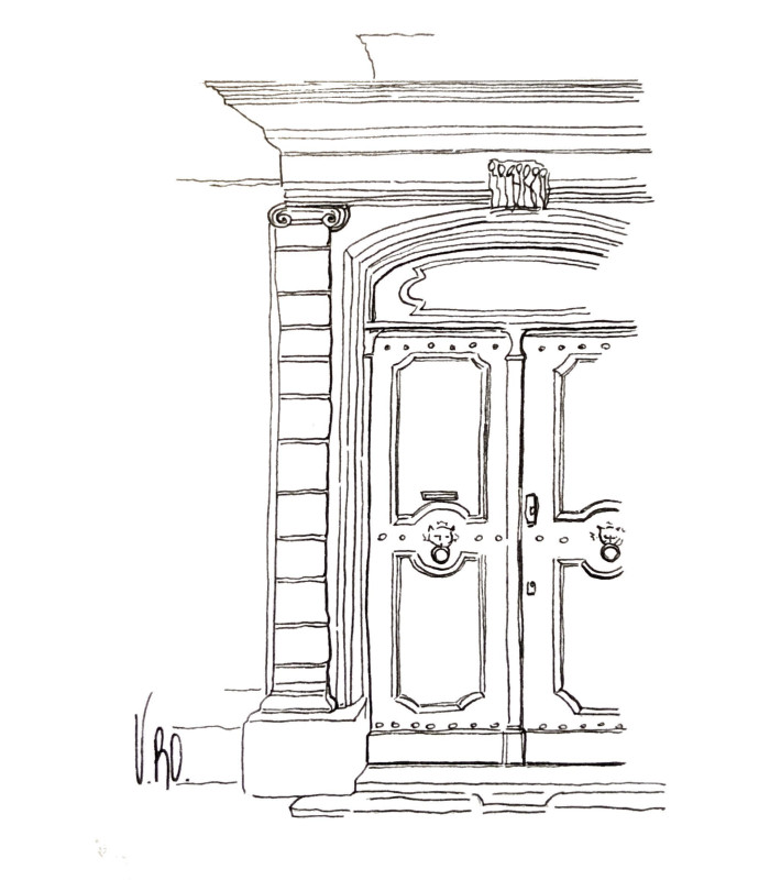 Carte dessin cyprès