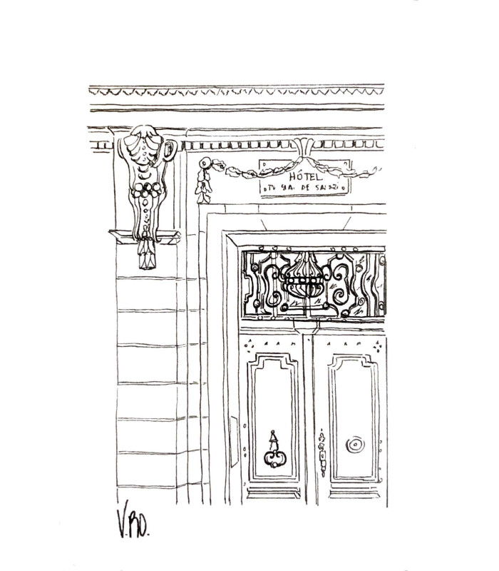 Carte dessin cyprès