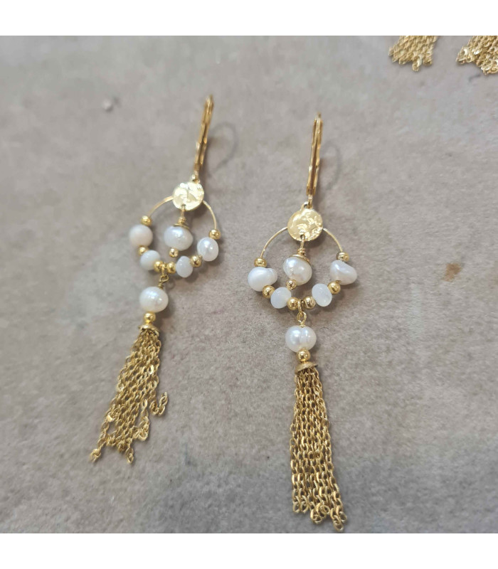 Boucle d'oreille pendante Gil