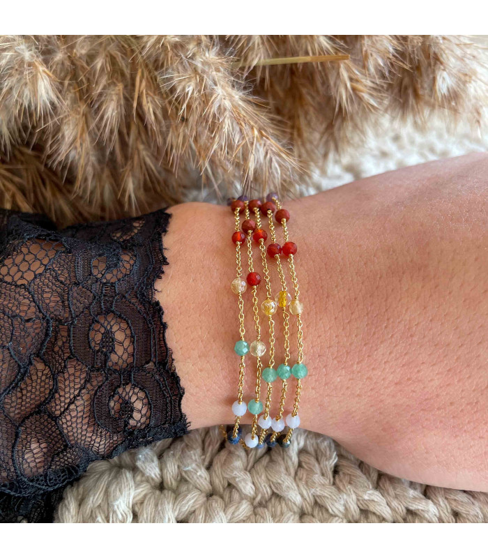 bracelet multi-tour 7 Chakras