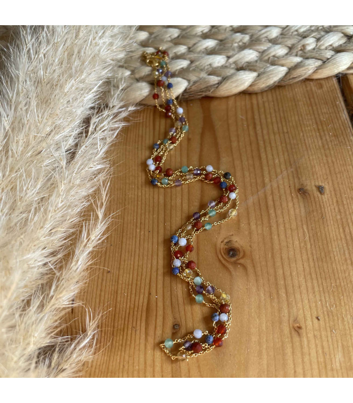 bracelet multi-tour 7 Chakras