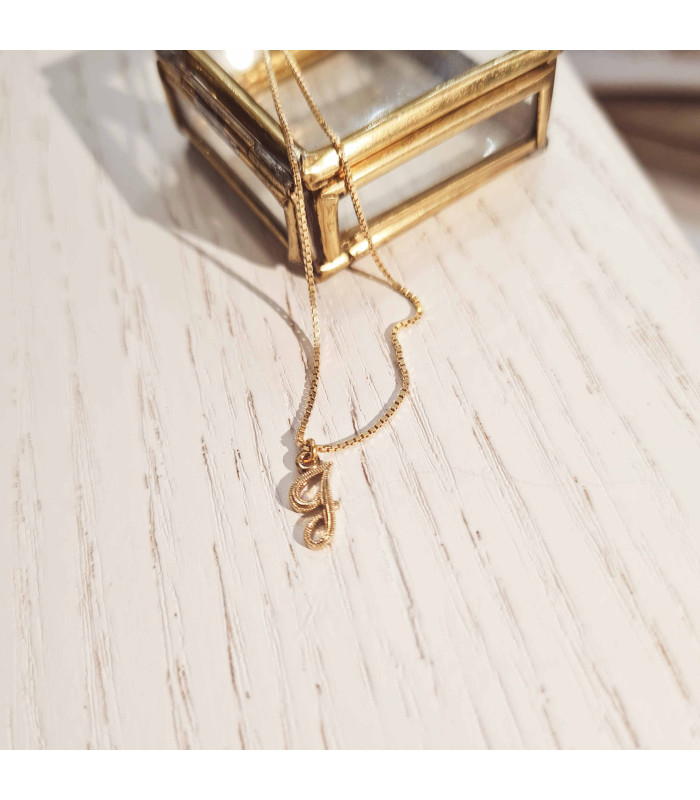 Collier Initiale Lettre