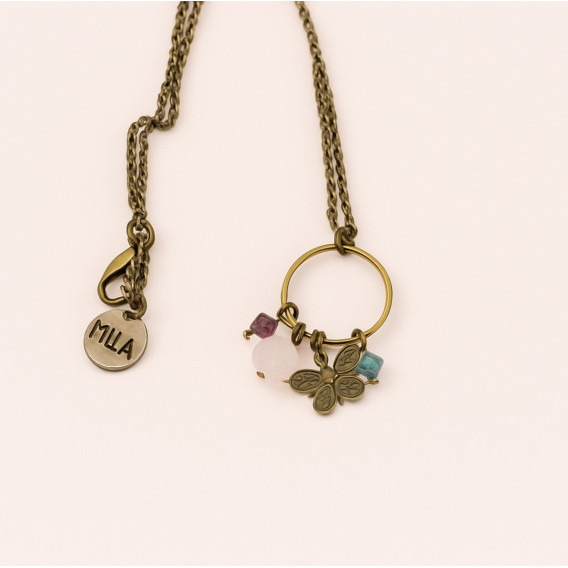 Collier Mila Création Jonc Pampilles